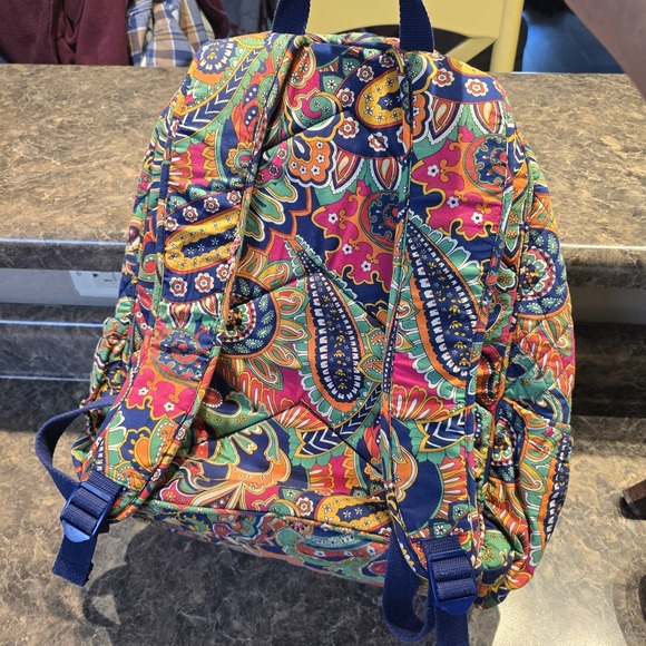 Vera Bradley Backpack Venetian Paisley Campus Backpack - Picture 6 of 10